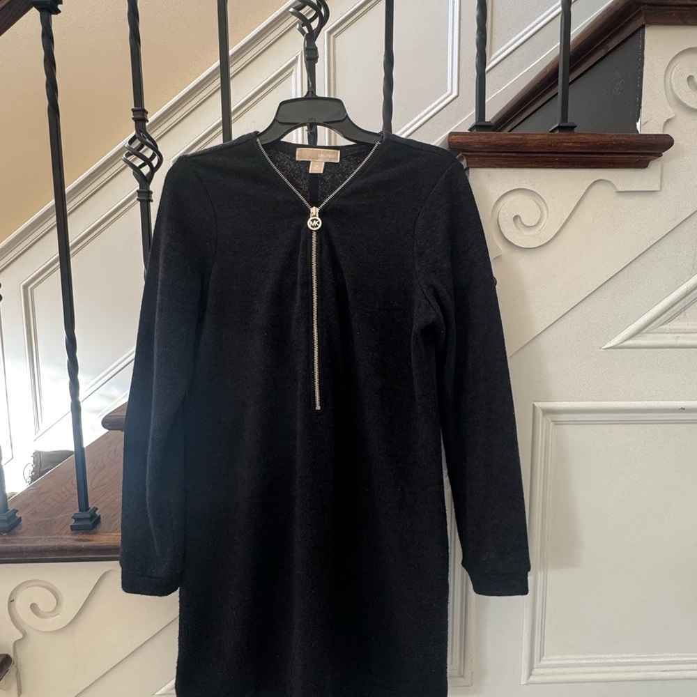 Michael Kors Charcoal Zip-Up Dress